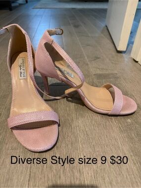 Pink Strappy Heel Sandals
